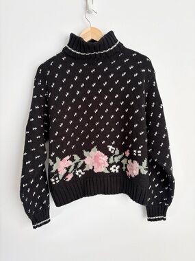 Vintage Tabi International - Cottagecore Floral Sweater - Size L